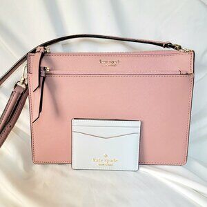 Kate Spade 2FER Clarise Crossbody + Staci Card Holder BUNDLE